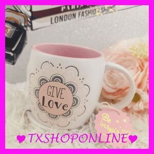 GIVE LOVE Porcelain Mug 18 oz